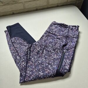 Athleta Leggings Womens 2X Purple Rainier Mesh Tight Compression Training‎
